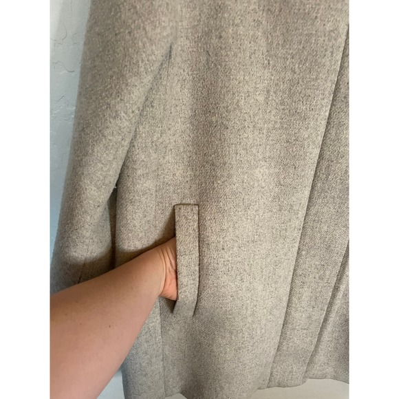 J. Crew Factory | Gray "City Coat" Long Line Wool Blend Coat with Zip Size 14 - Picture 2 of 9